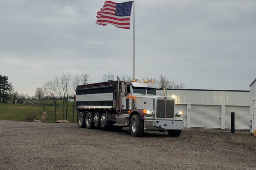Quad-axle dump truck — aggregate & site work